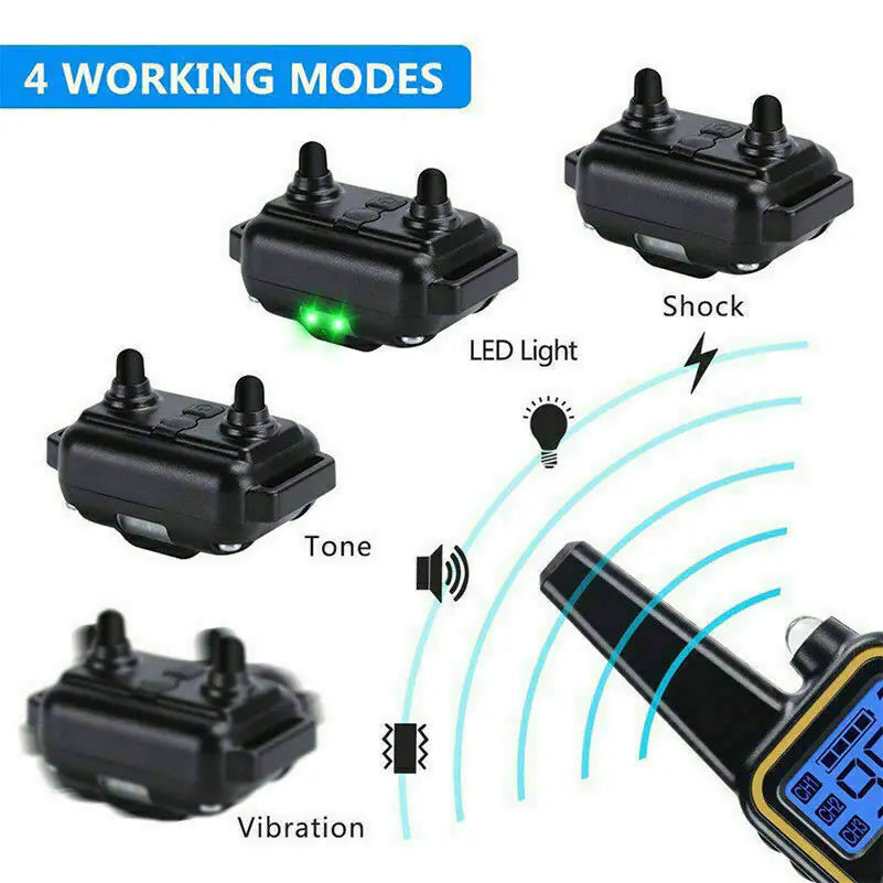 2700FT Remote Dog Shock Collar – Waterproof Rechargeable Trainer