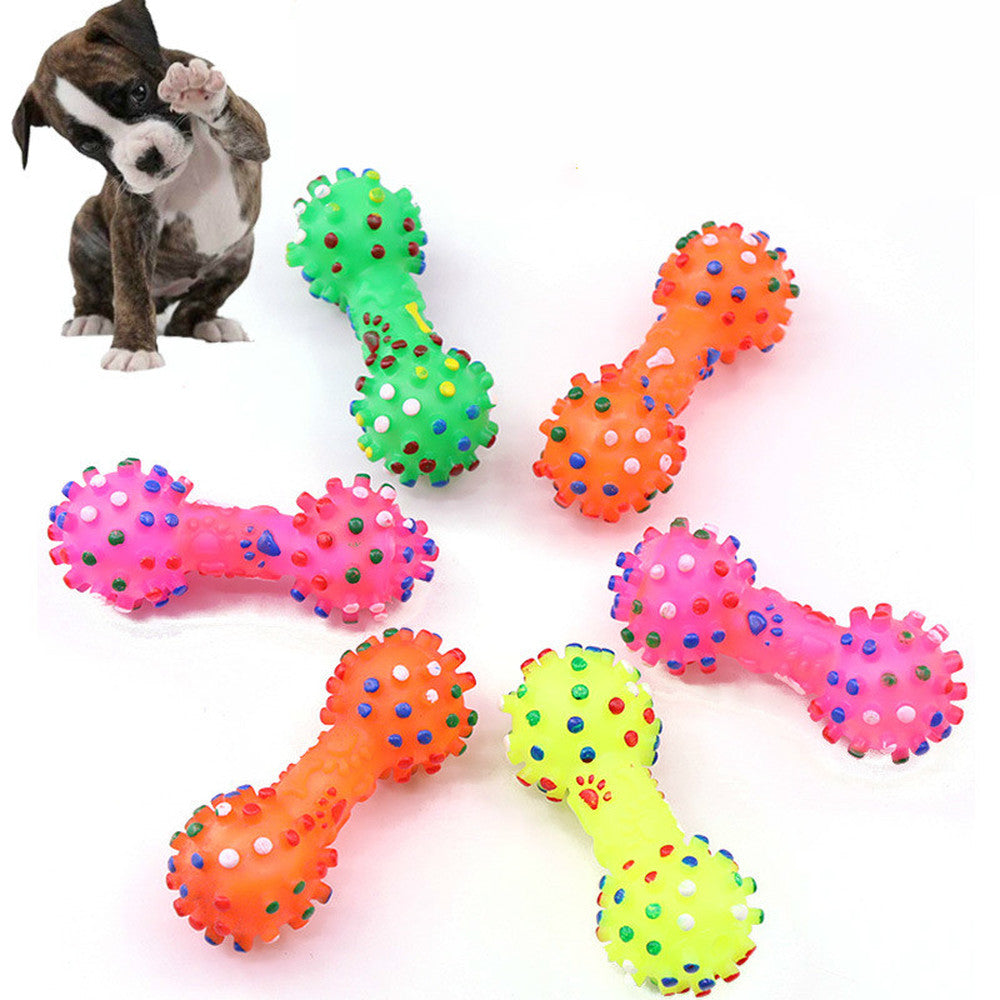 Pet Dumbbell Chew Toy – Interactive Dog Toy