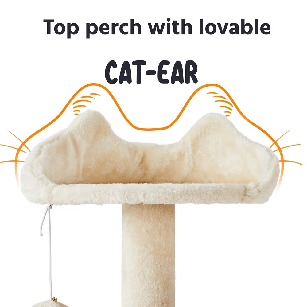Ultimate 70" Double Condo Cat Tree – Scratching Posts & Comfort