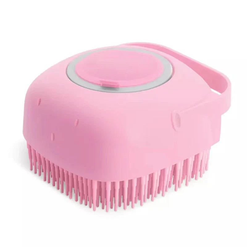 2-in-1 Pet Bath Brush – Silicone Grooming & Massage Comb