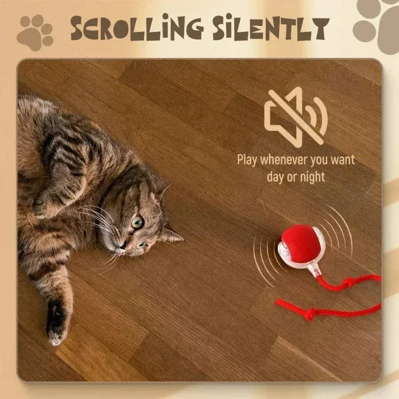 Rechargeable Smart Rolling Ball – Interactive Cat & Dog Toy