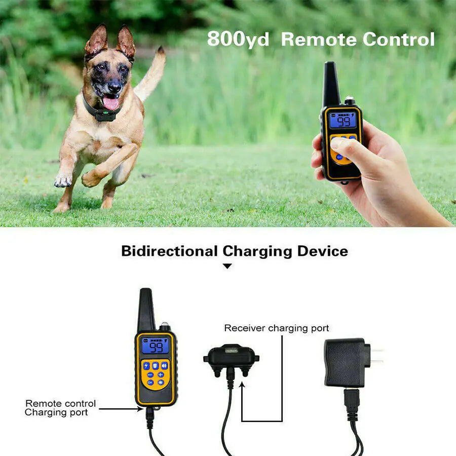 2700FT Remote Dog Shock Collar – Waterproof Rechargeable Trainer
