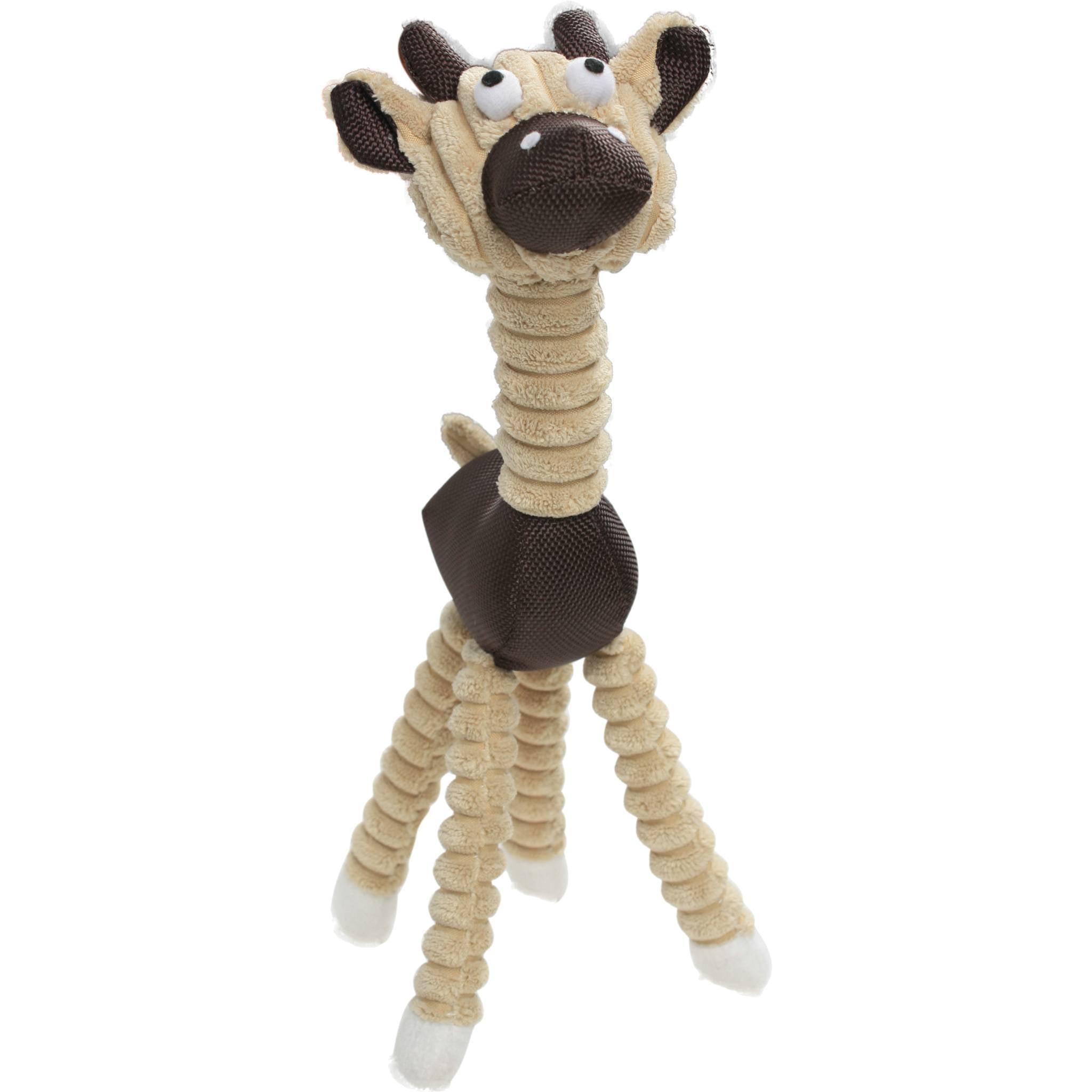 Giraffe Cow Jute Rope Squeak Chew Dog Toy