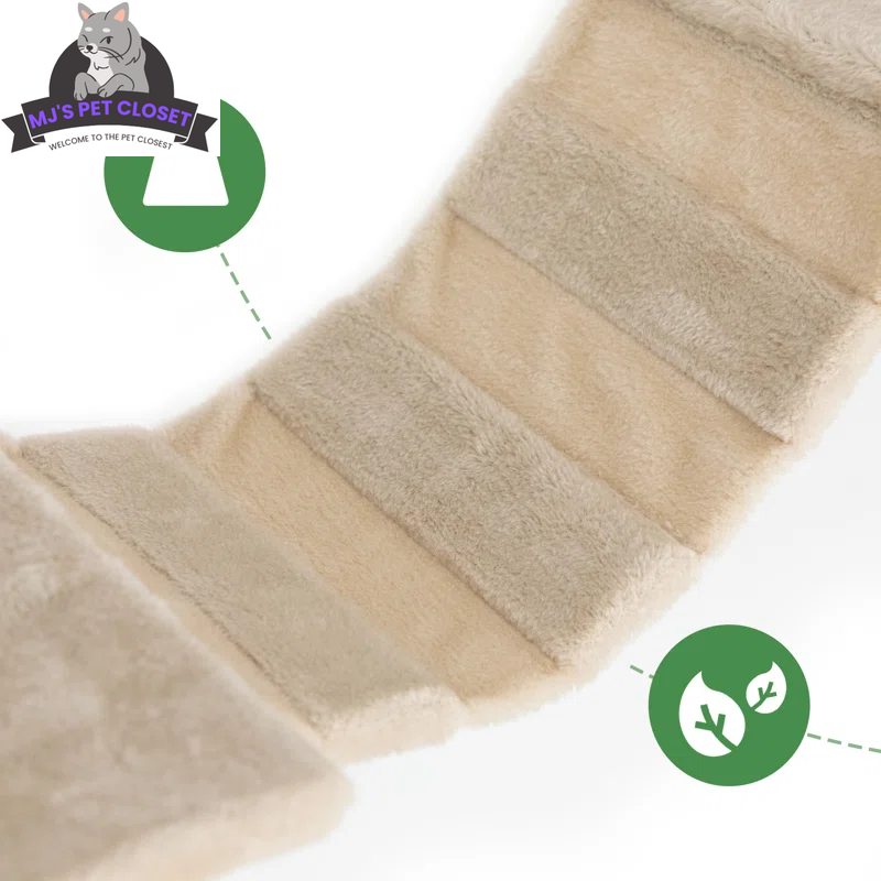 7-Piece Wall-Mounted Cat Climbing Tower